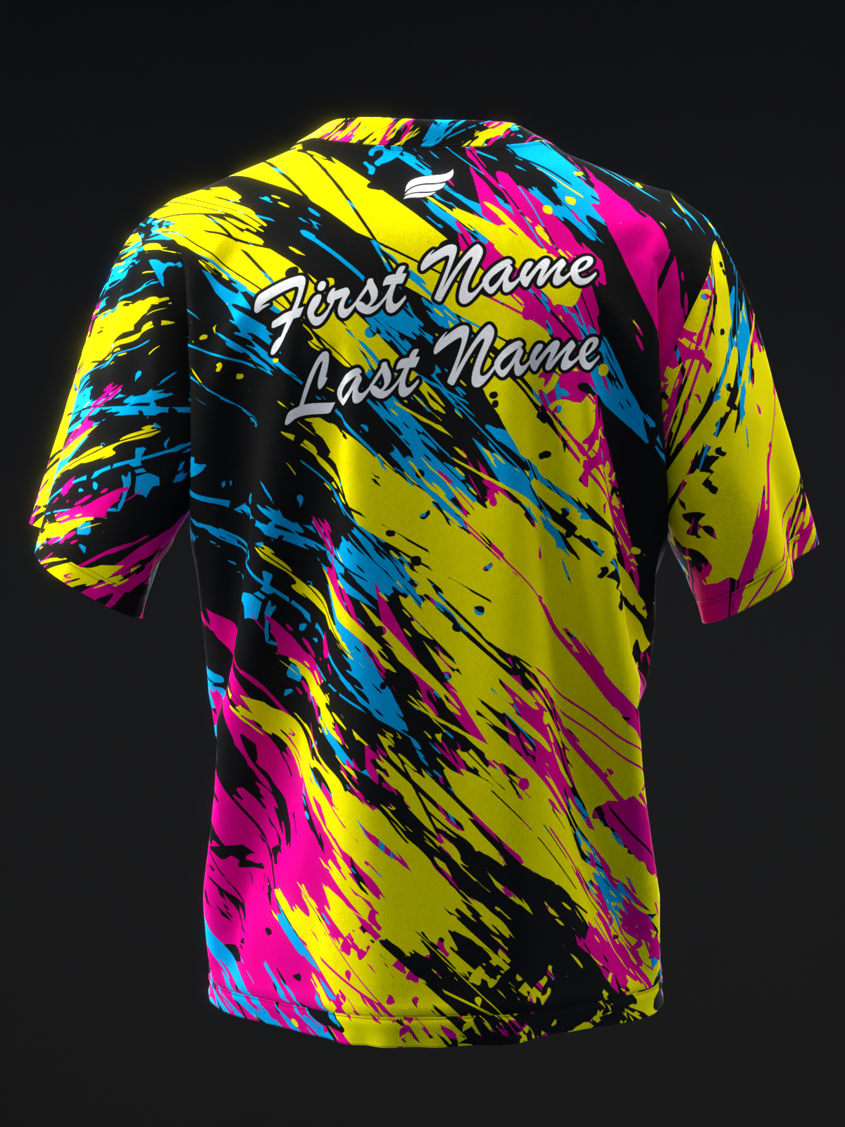 Elevated - Pink Yellow Blue - Bowling Jersey