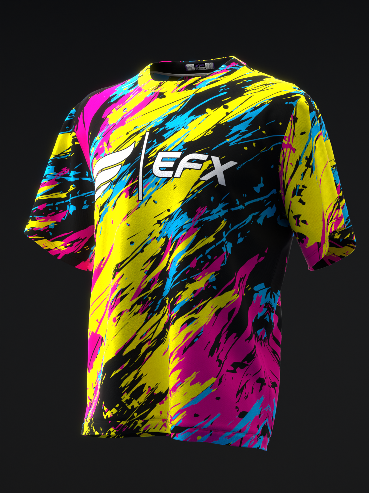 ELEVATED - PINK YELLOW BLUE - BOWLING JERSEY