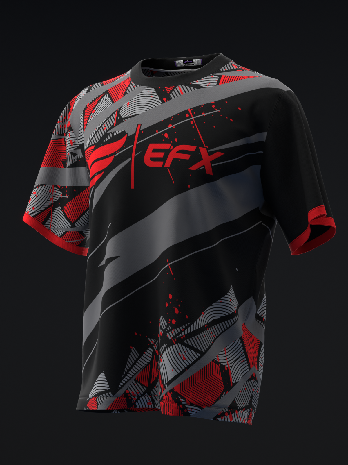 Glatter - Black Red - Bowling Jersey