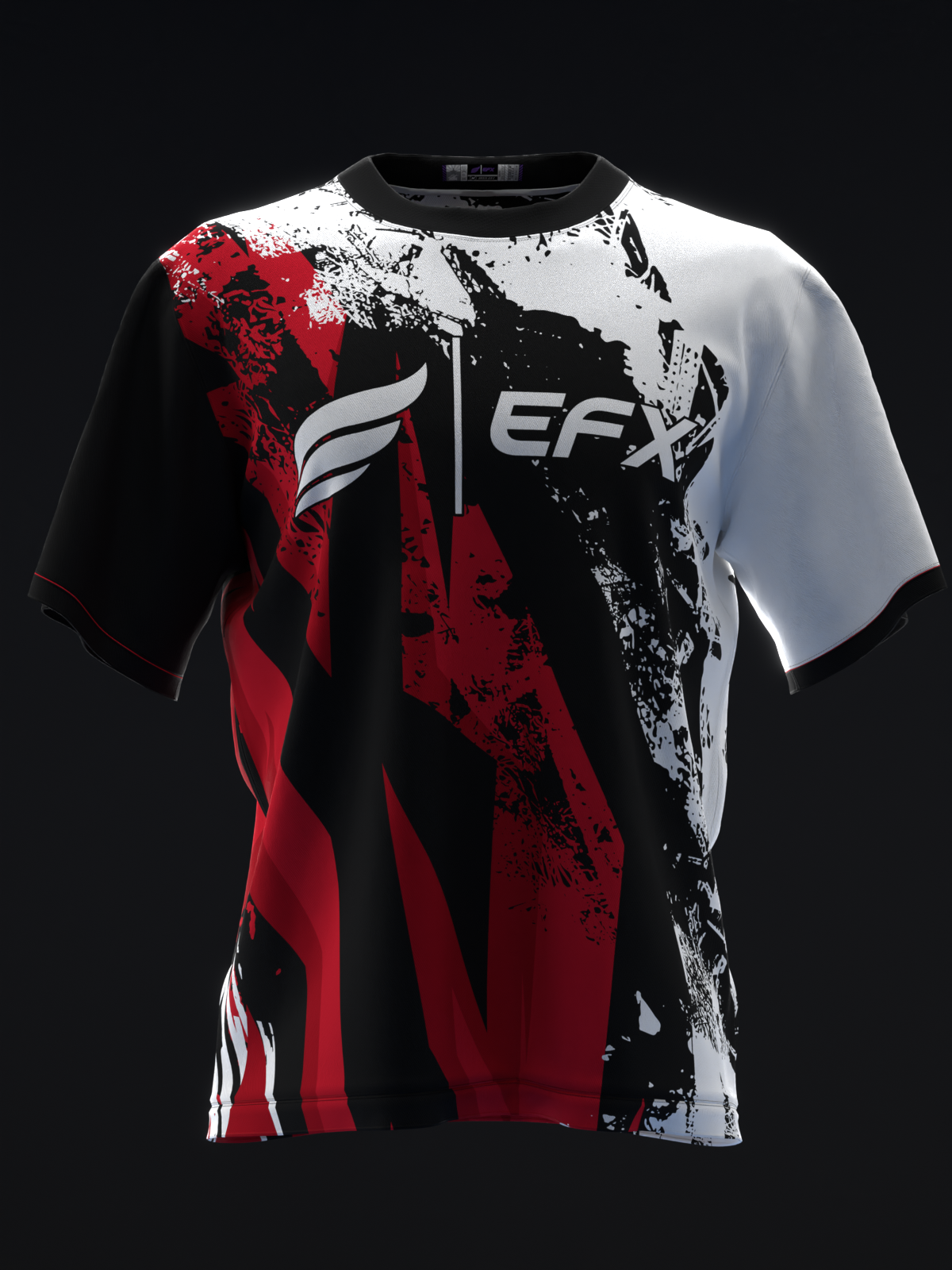 GRIKES - BLACK WHITE RED BOWLING JERSEY