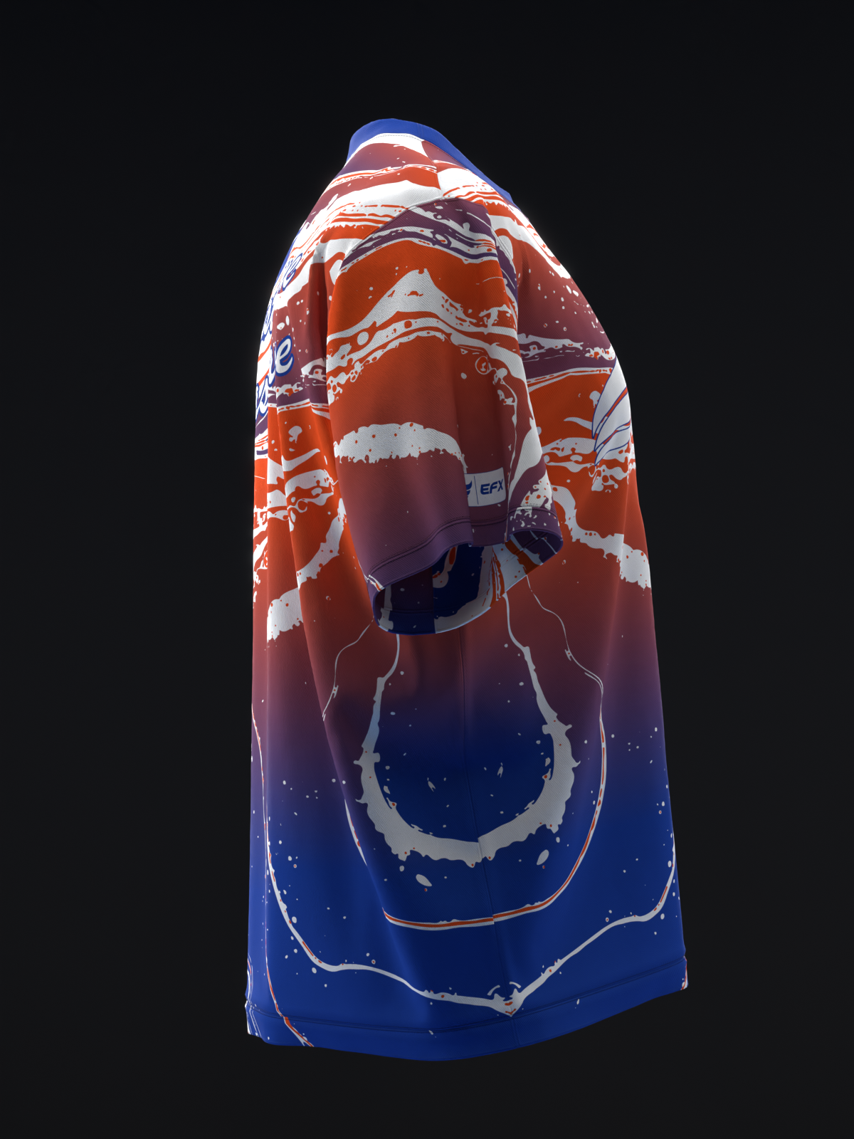 HYDRO - NEON NAVY ORANGE - BOWLING JERSEY