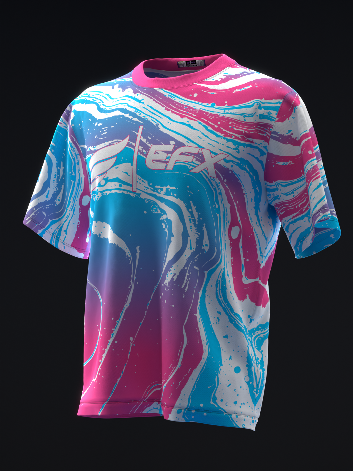 HYDRO - NEON PINK BLUE - BOWLING JERSEY