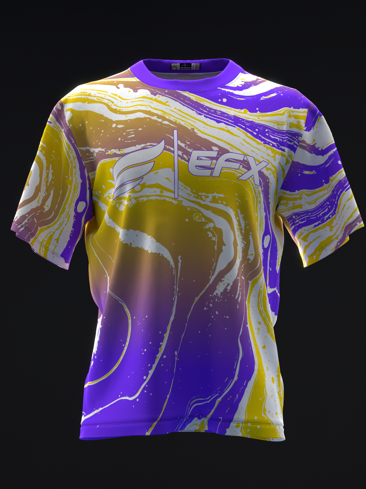 HYDRO - NEON PURPLE GOLD - BOWLING JERSEY