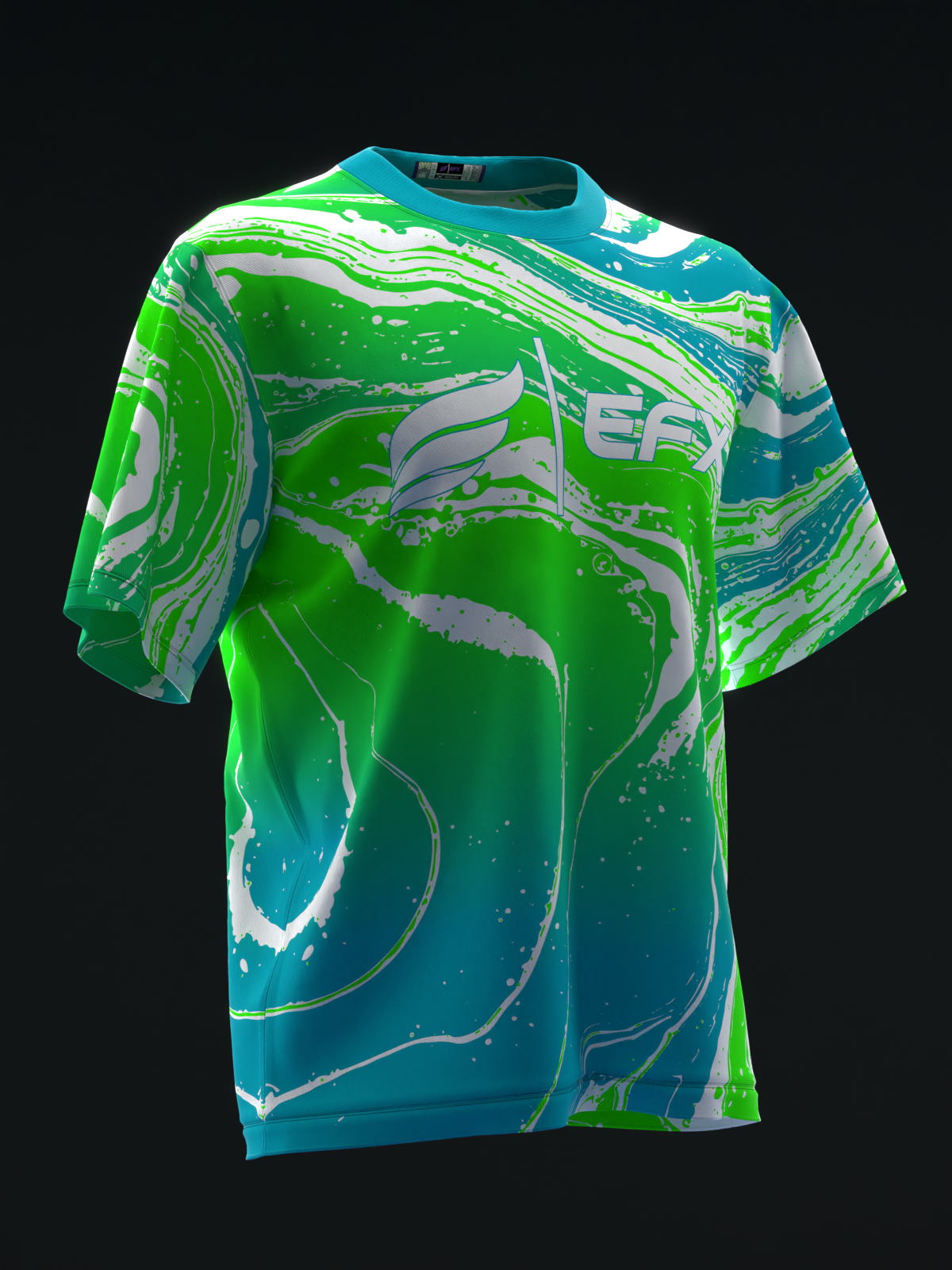 HYDRO - NEON TEAL GREEN - BOWLING JERSEY