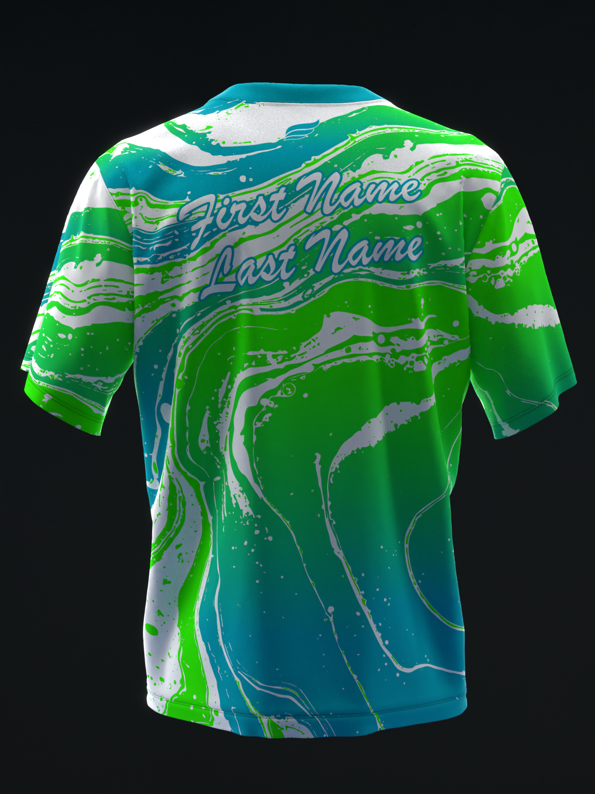 HYDRO - NEON TEAL GREEN - BOWLING JERSEY