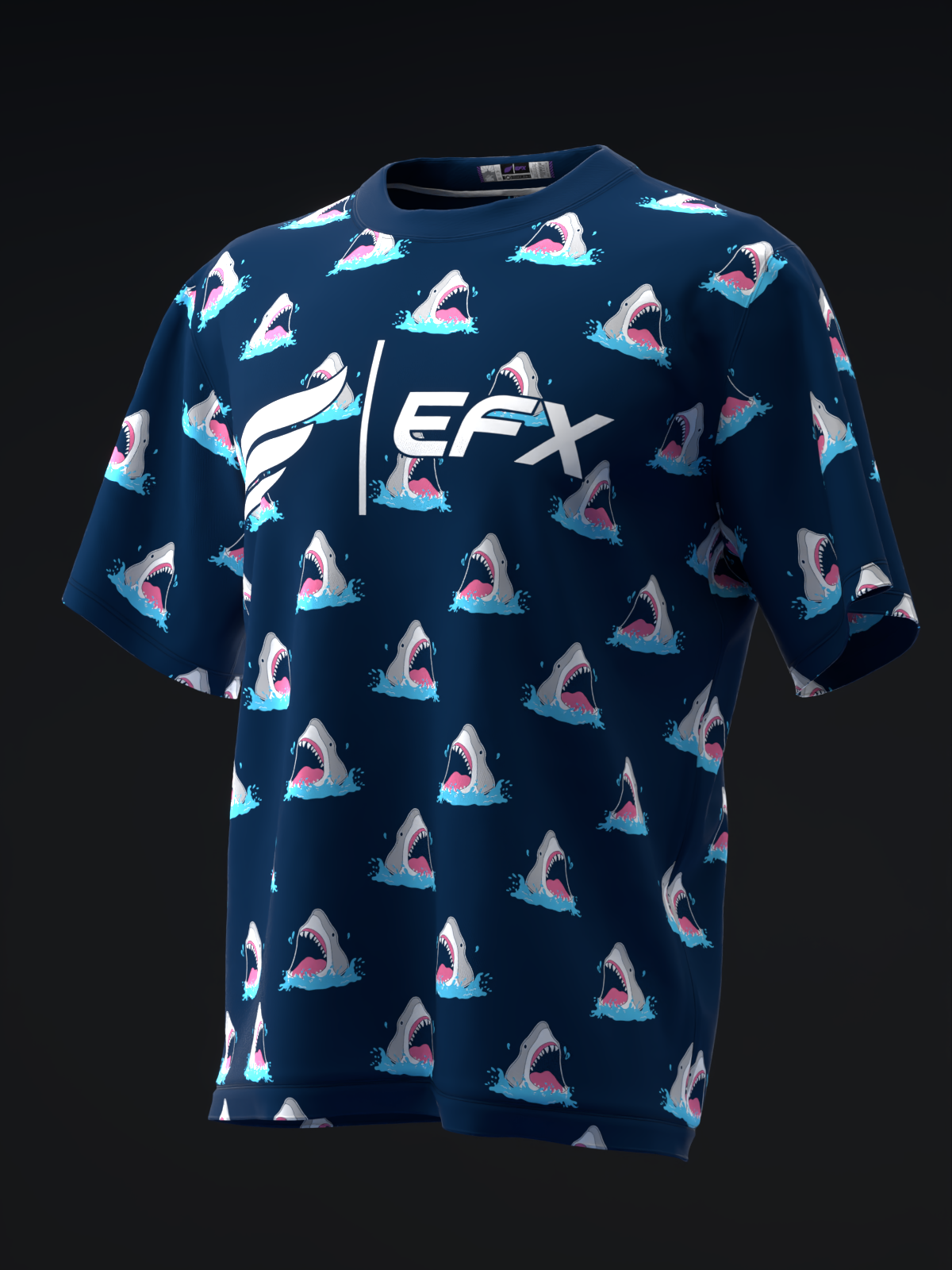 Jaws - Navy - Bowling Jersey