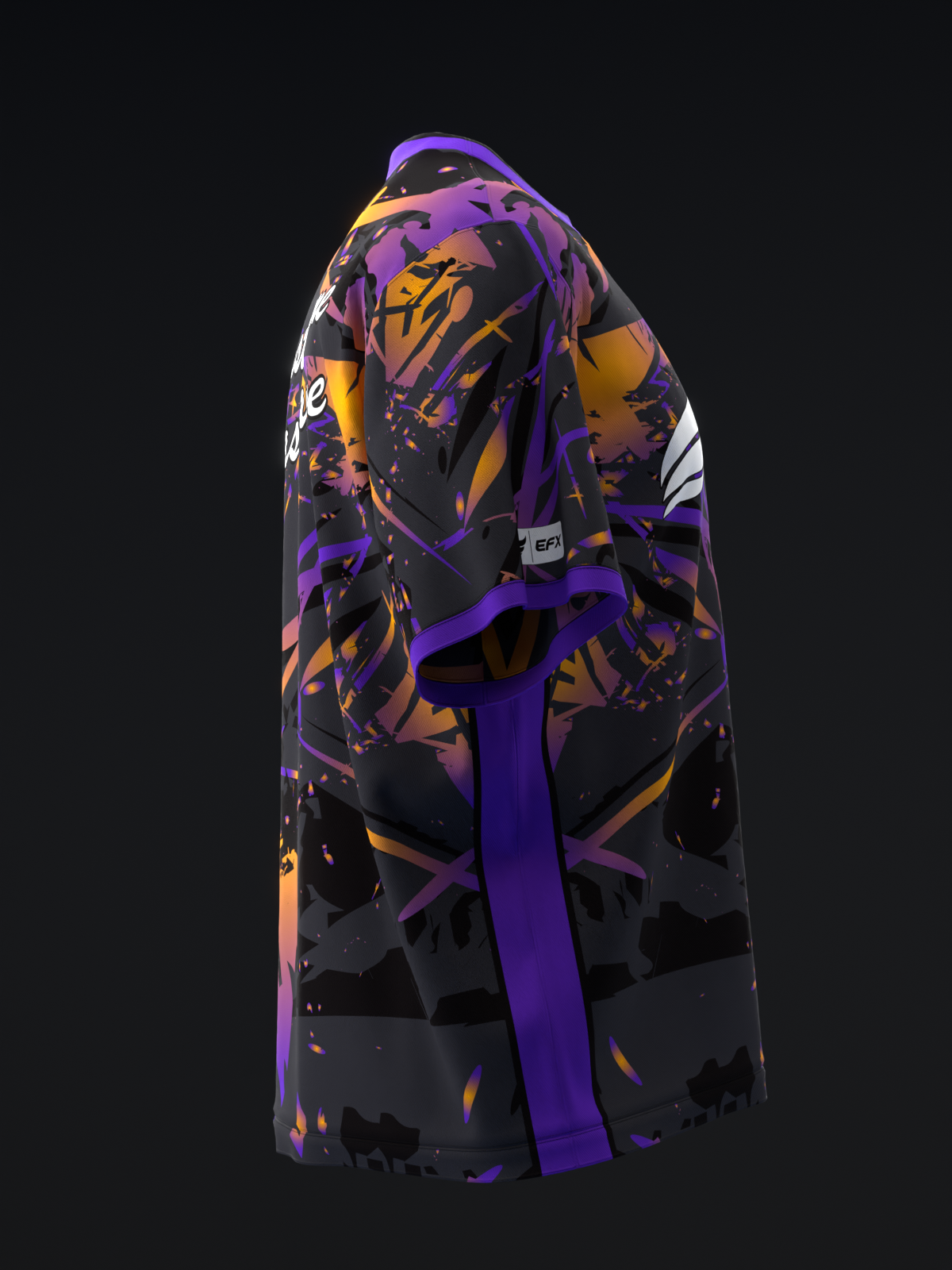 KARMA - NEON PURPLE ORANGE - BOWLING JERSEY