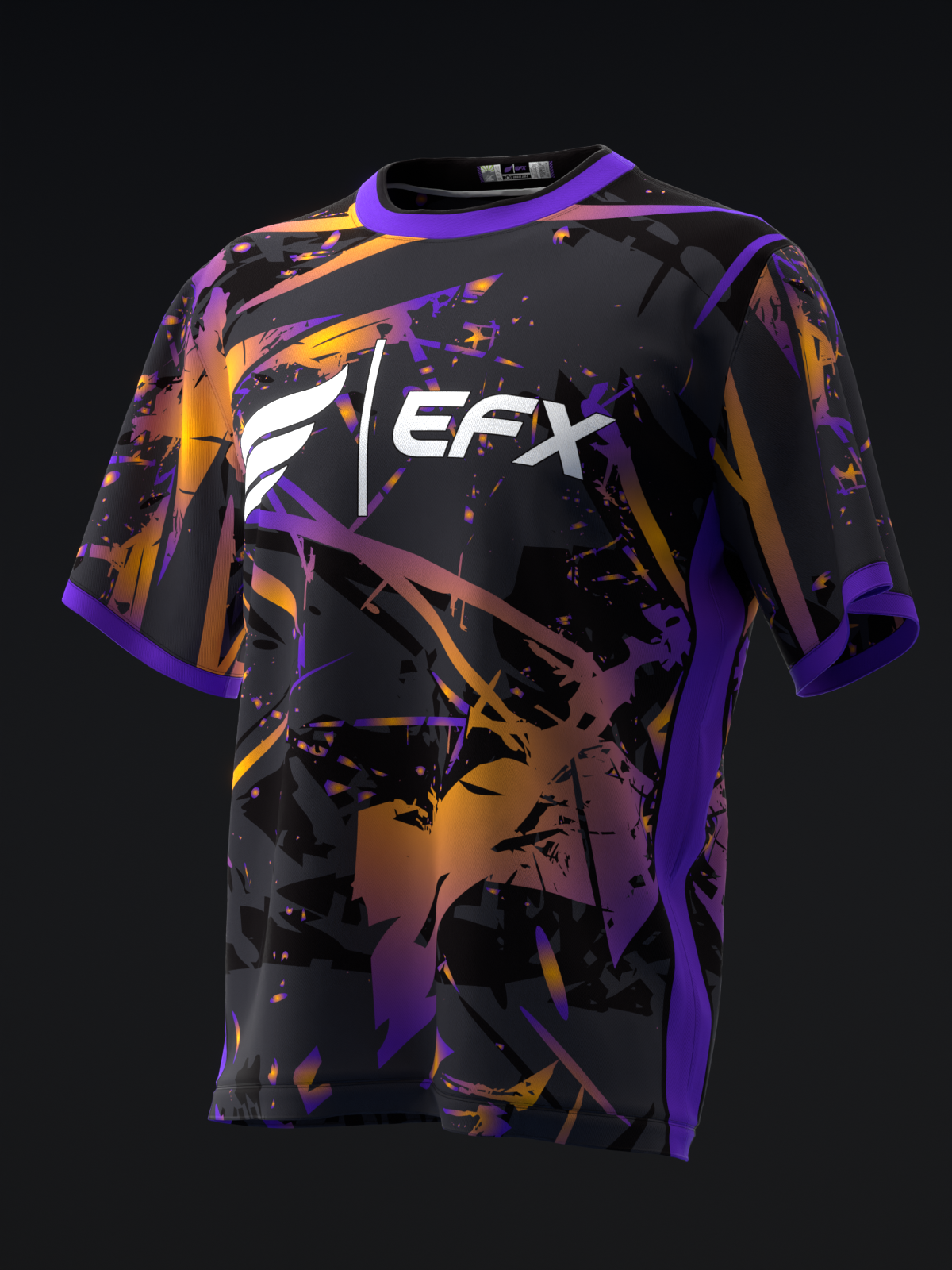 KARMA - NEON PURPLE ORANGE - BOWLING JERSEY