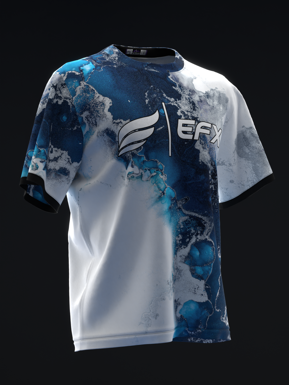 MARBLISS BLUE - BOWLING JERSEY