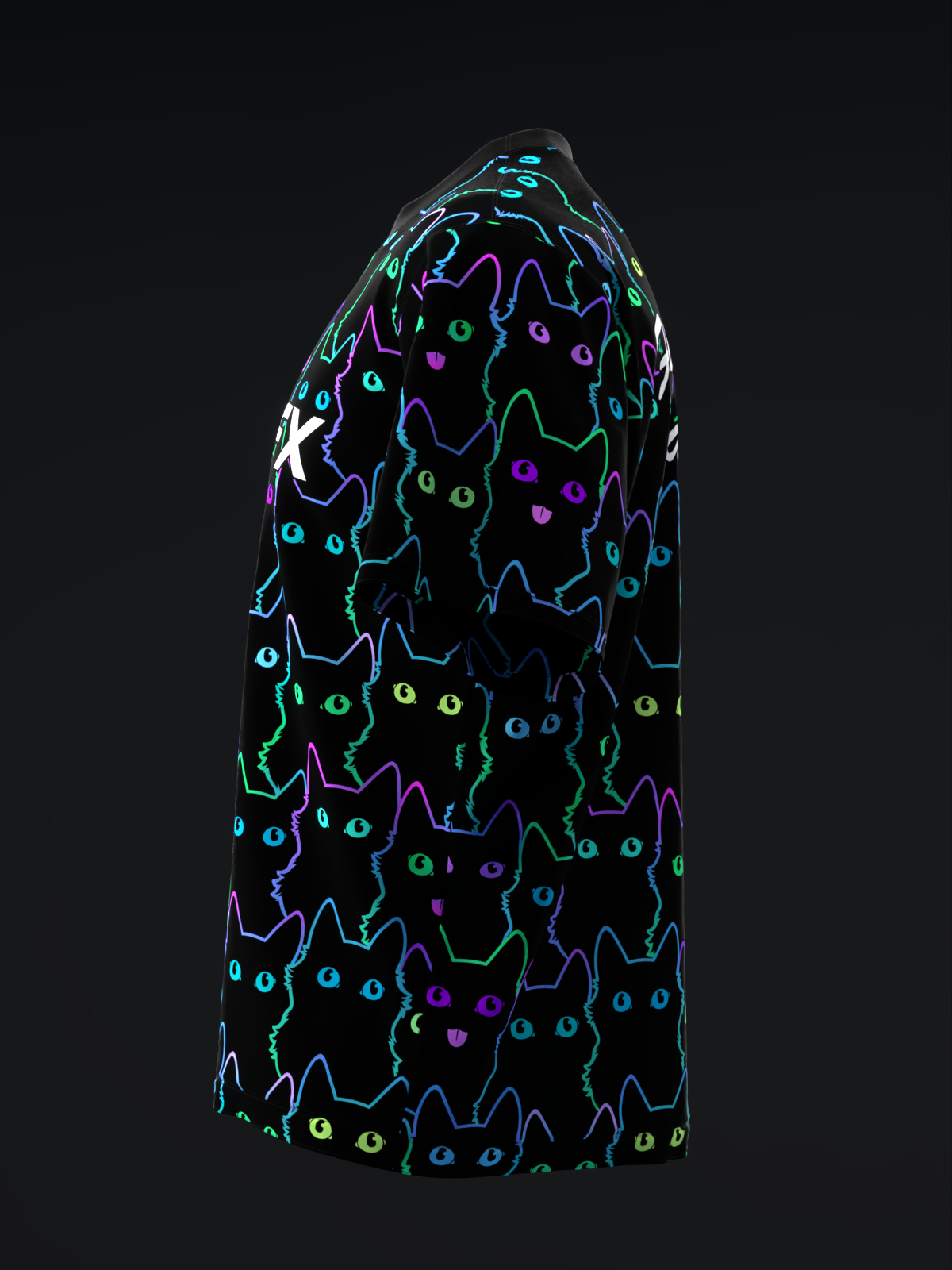 Midnight Meow - Neon - Bowling Jersey