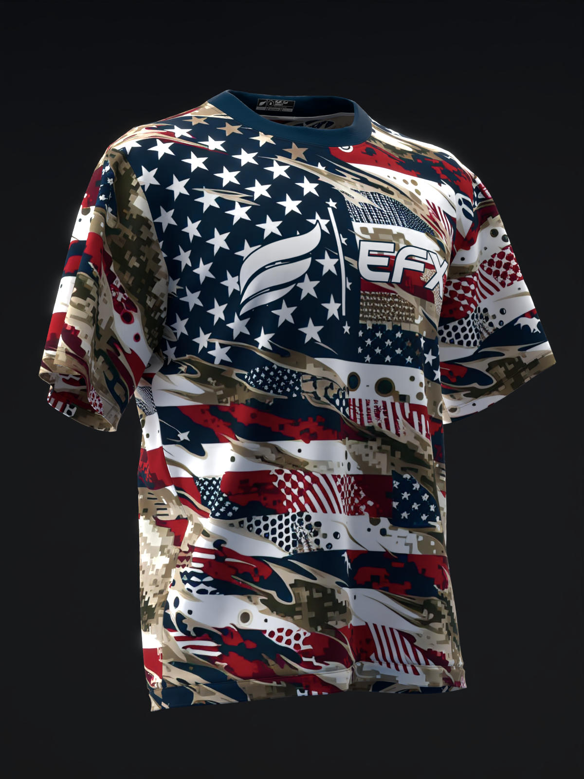 Patriotic Camo - RWB - Bowling Jersey