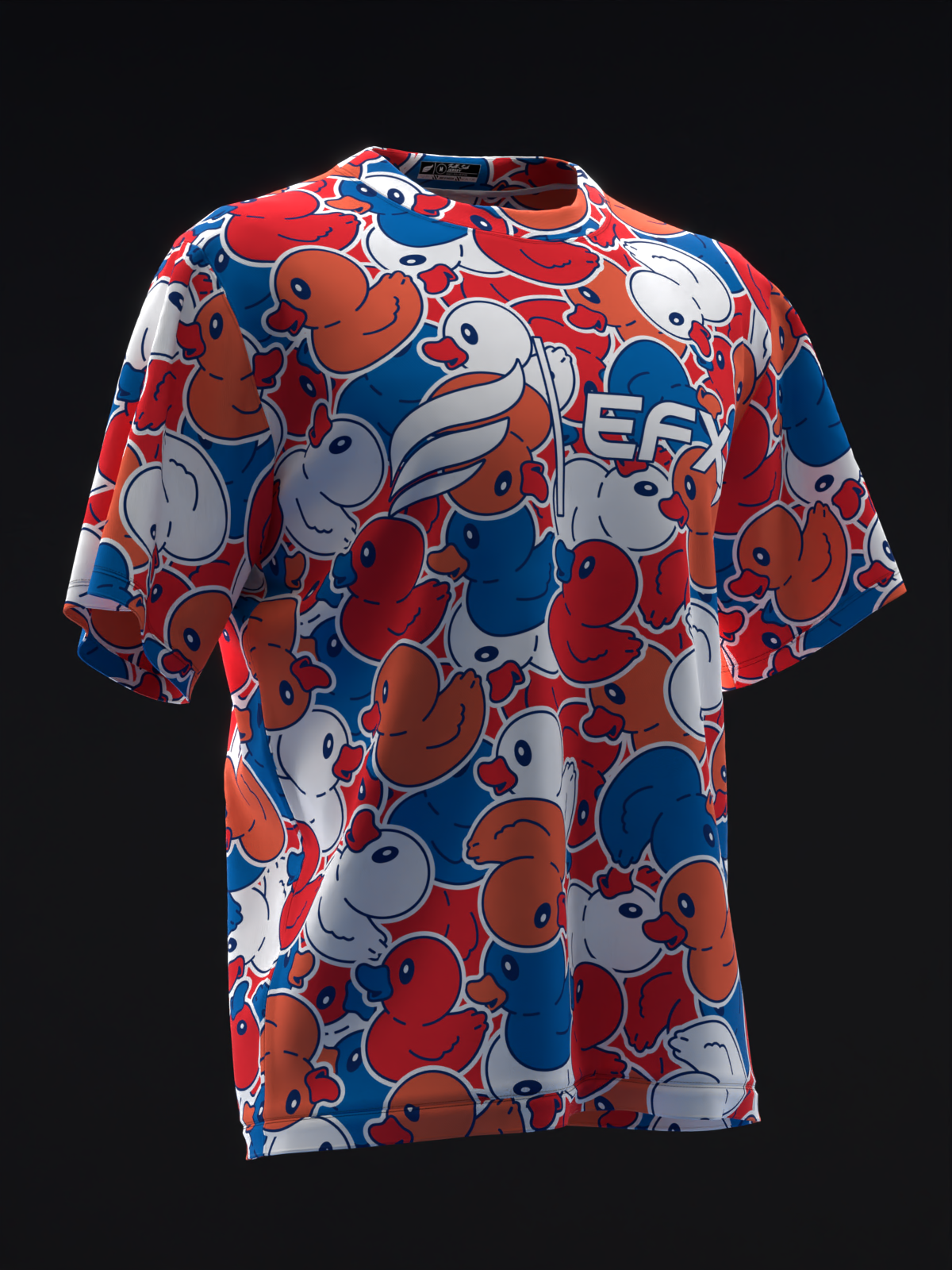 Patriotic Rubber Duck - RWB - Bowling Jersey