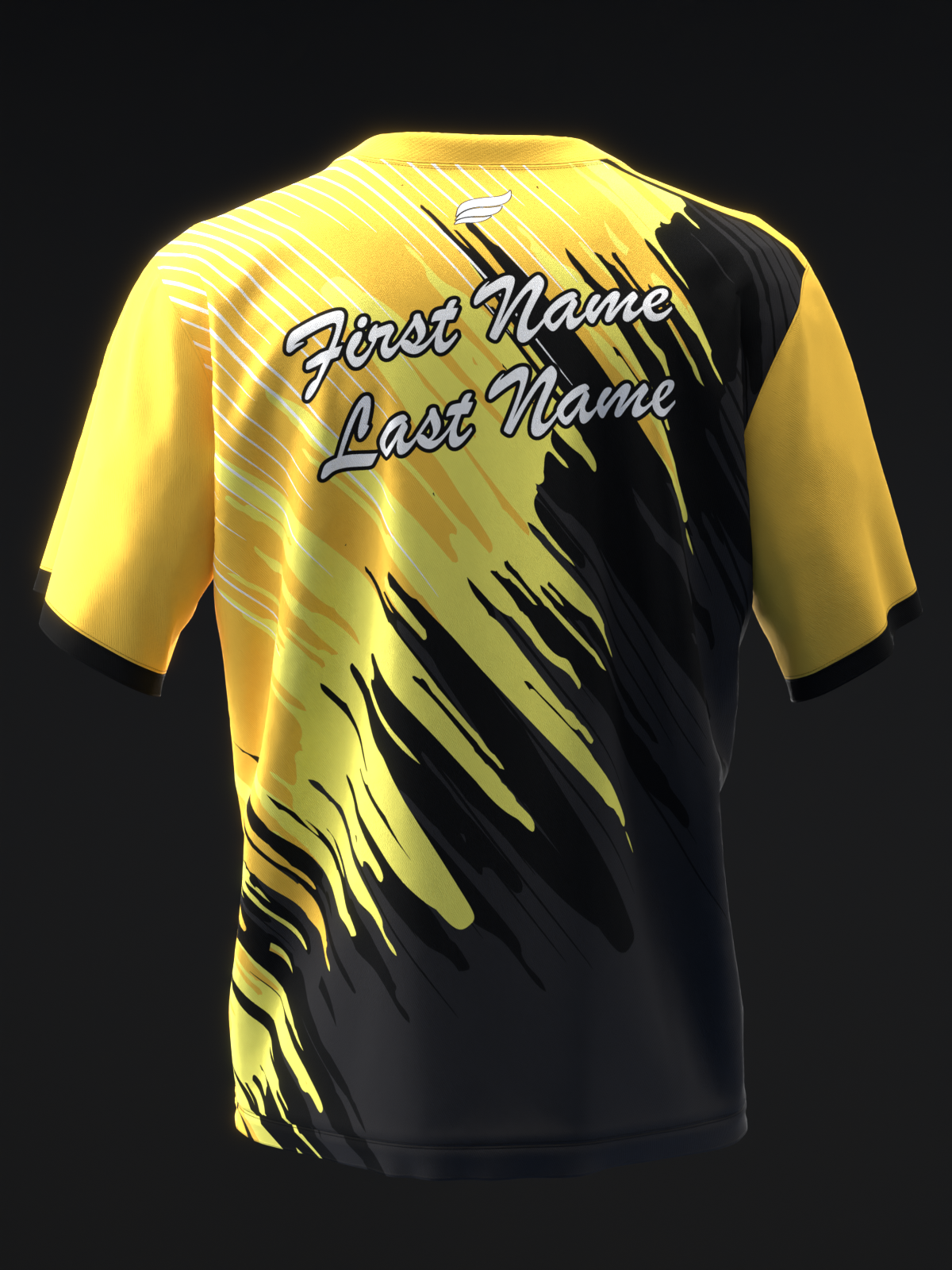 SLIME - BLACK YELLOW - BOWLING JERSEY