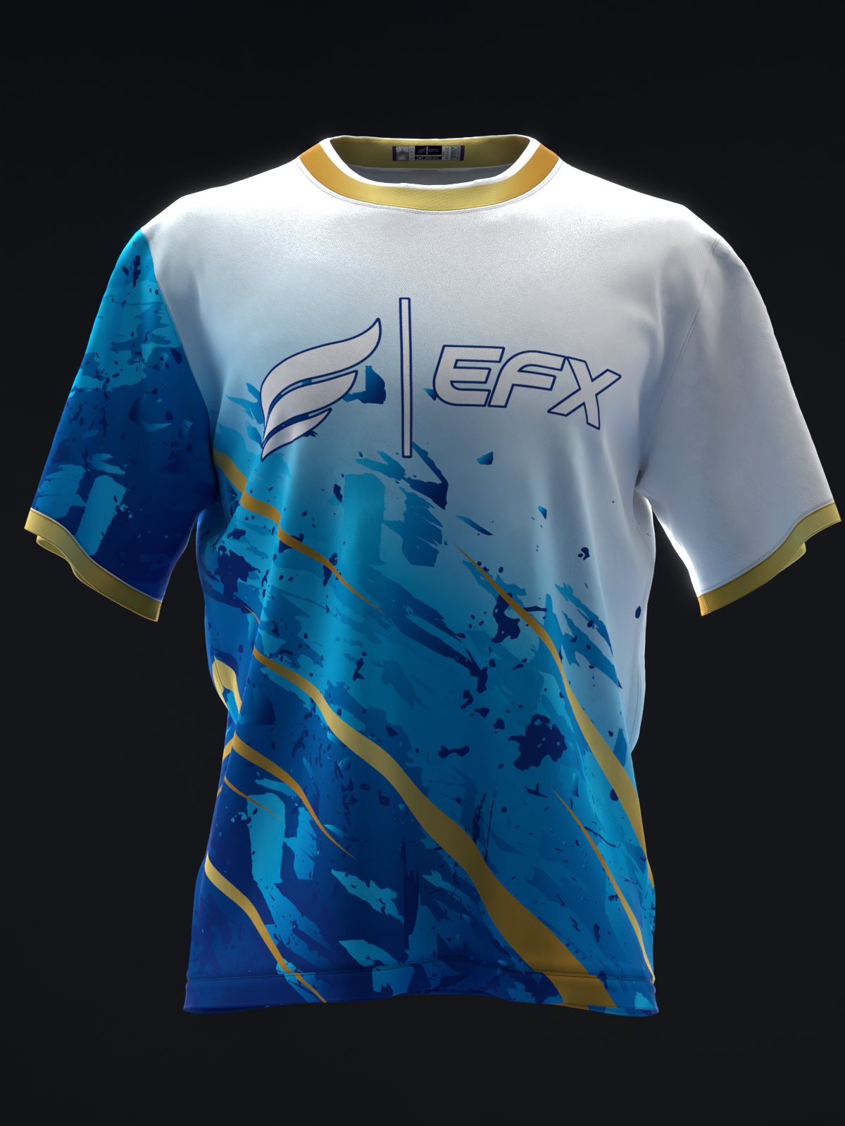 ULTRA - GOLD BLUE - BOWLING JERSEY