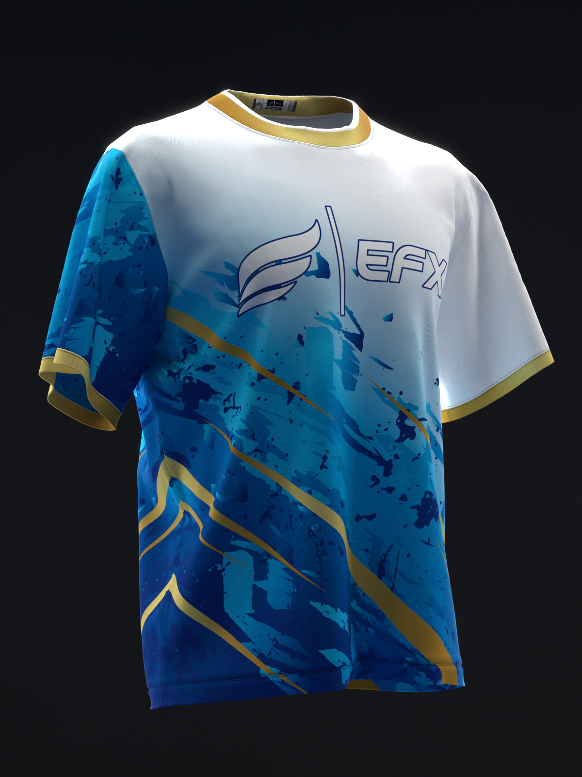 ULTRA - GOLD BLUE - BOWLING JERSEY