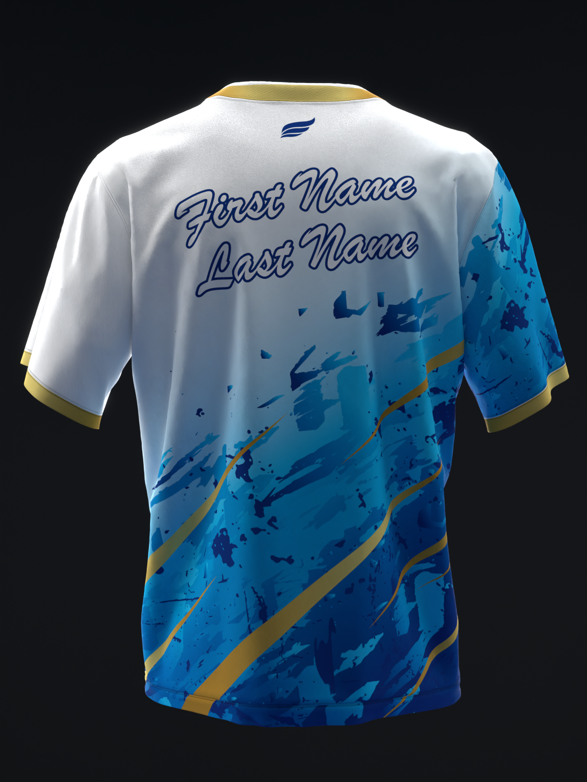 ULTRA - GOLD BLUE - BOWLING JERSEY