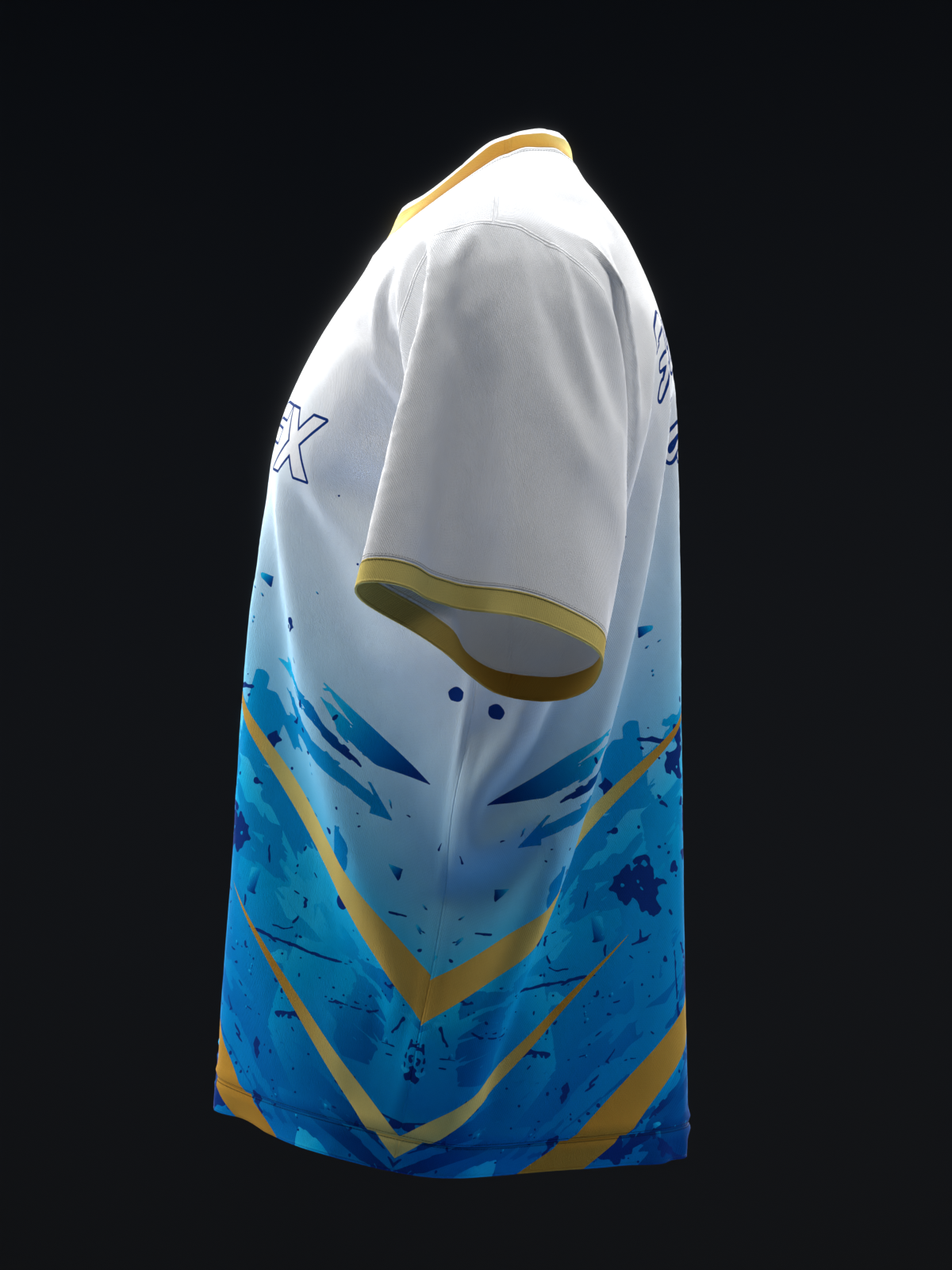 ULTRA - GOLD BLUE - BOWLING JERSEY