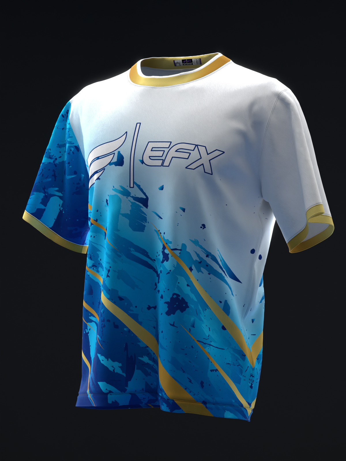 ULTRA - GOLD BLUE - BOWLING JERSEY