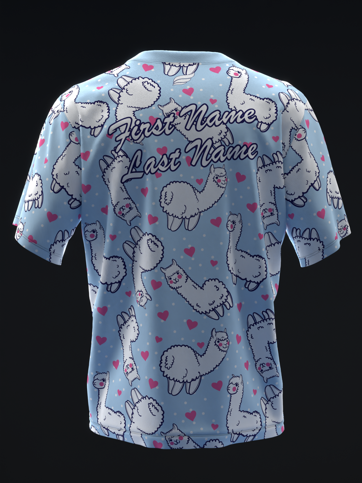 ALPACA HEARTS - BOWLING JERSEY