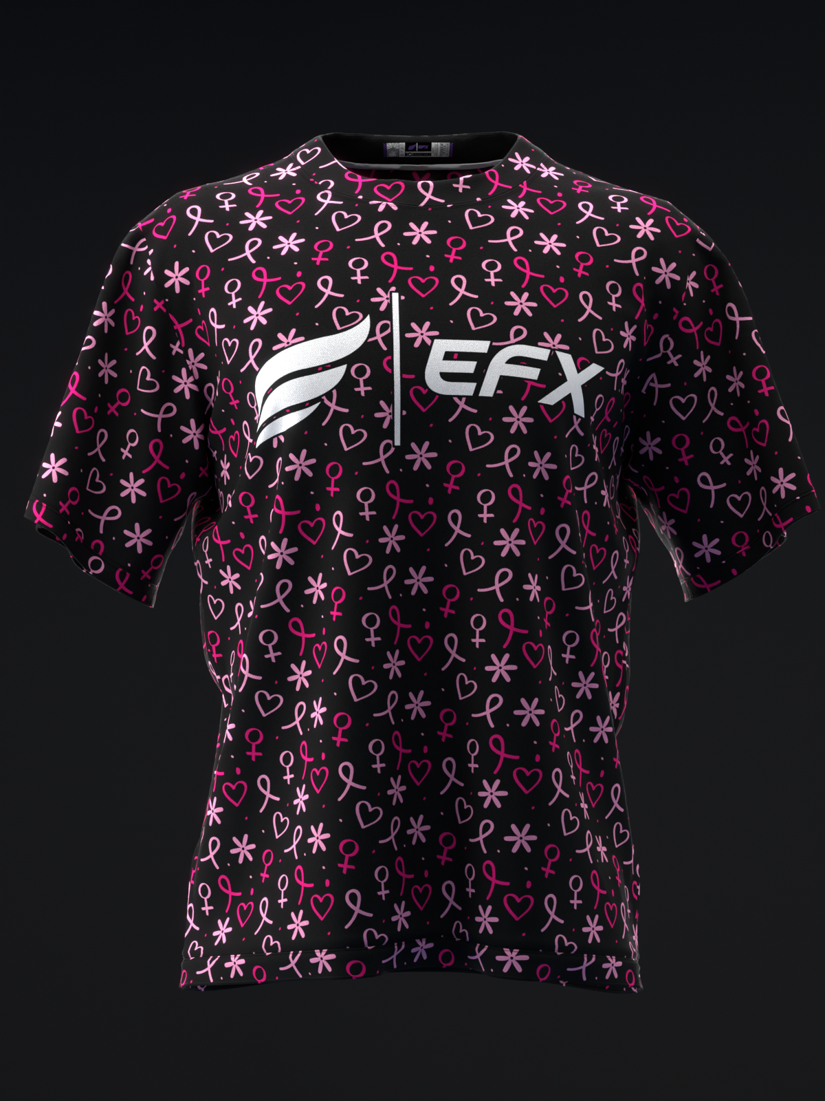 BC HEART RIBBONS - BOWLING JERSEY