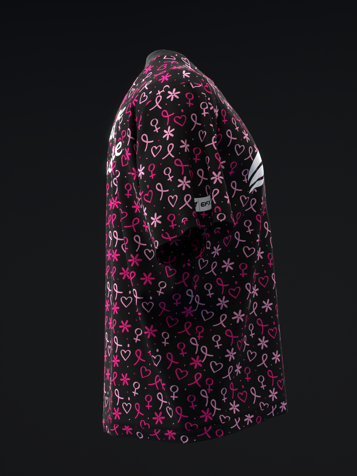 BC HEART RIBBONS - BOWLING JERSEY