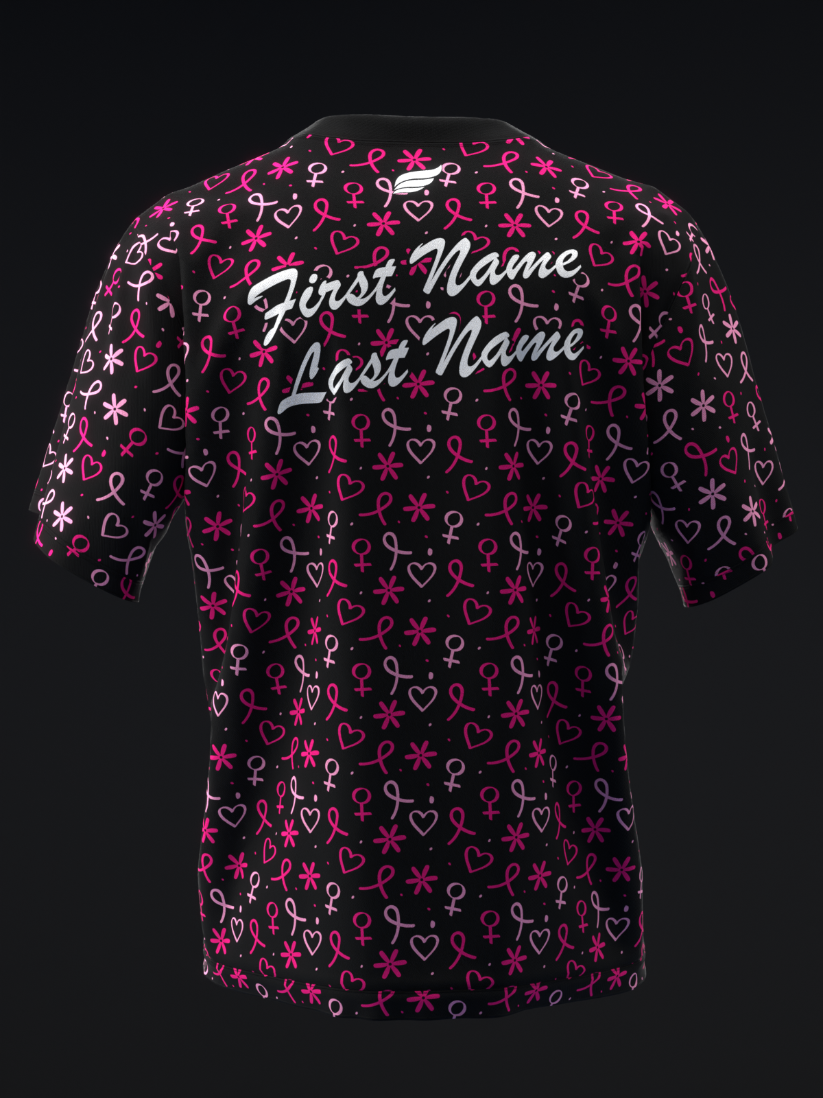 BC HEART RIBBONS - BOWLING JERSEY