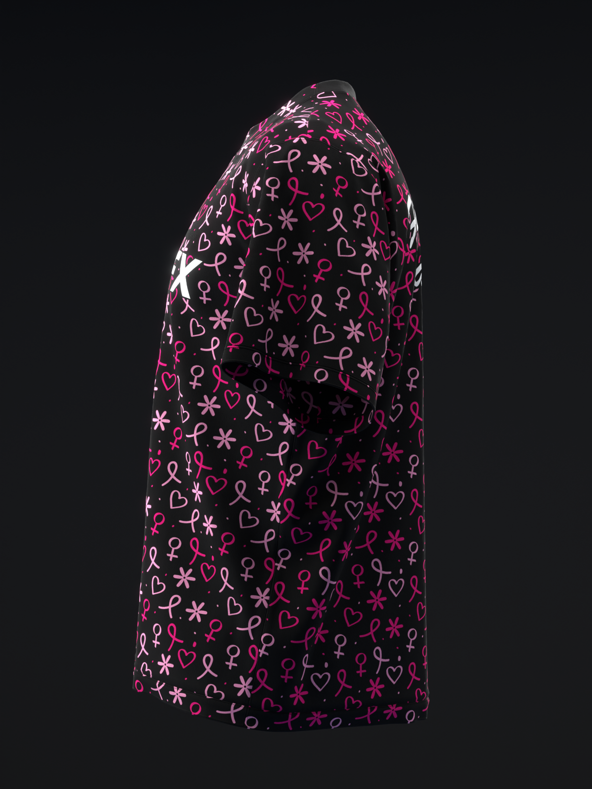 BC HEART RIBBONS - BOWLING JERSEY