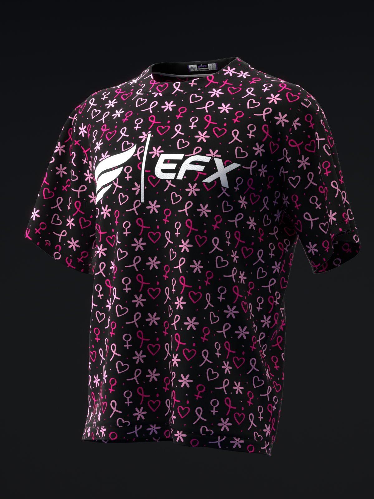 BC HEART RIBBONS - BOWLING JERSEY