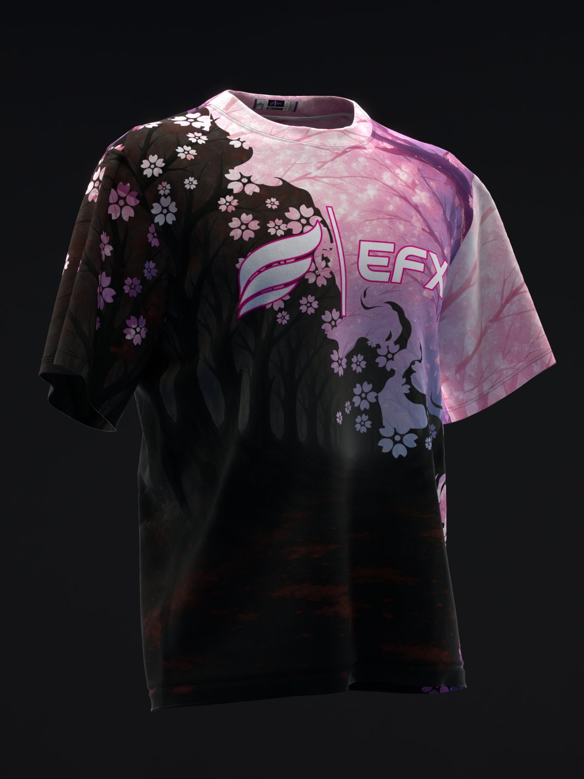 Blossom Void - Black Pink - Bowling Jersey