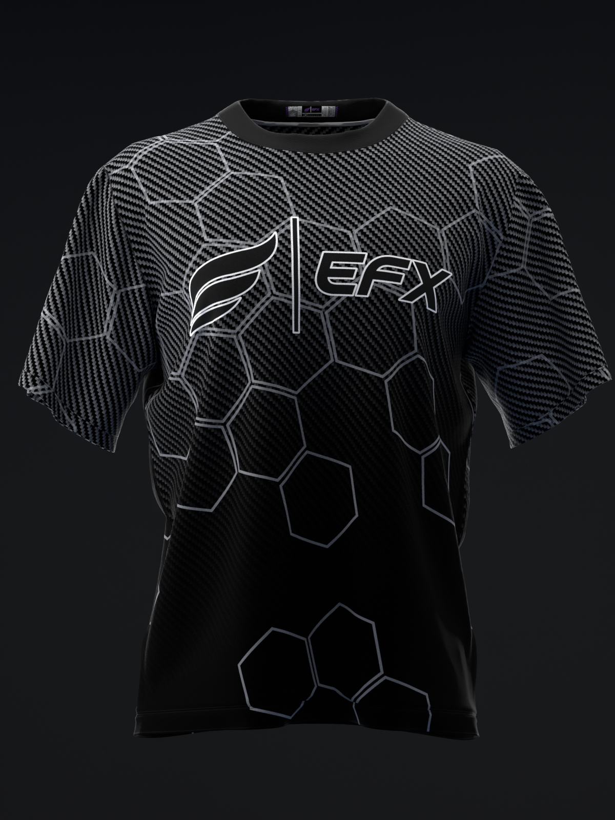 CARBON FIBER HEX FADE - BOWLING JERSEY