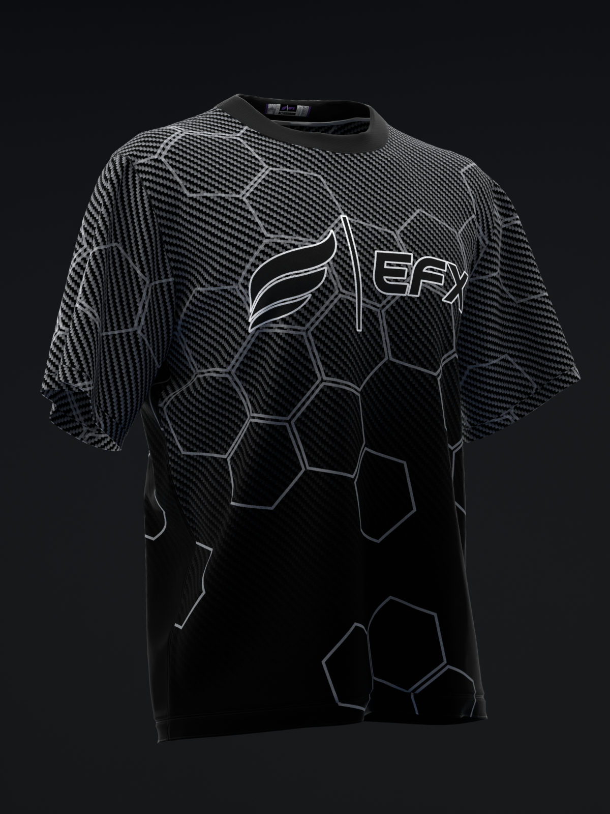 CARBON FIBER HEX FADE - BOWLING JERSEY