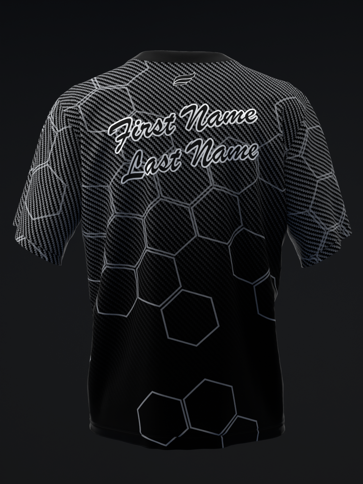 CARBON FIBER HEX FADE - BOWLING JERSEY