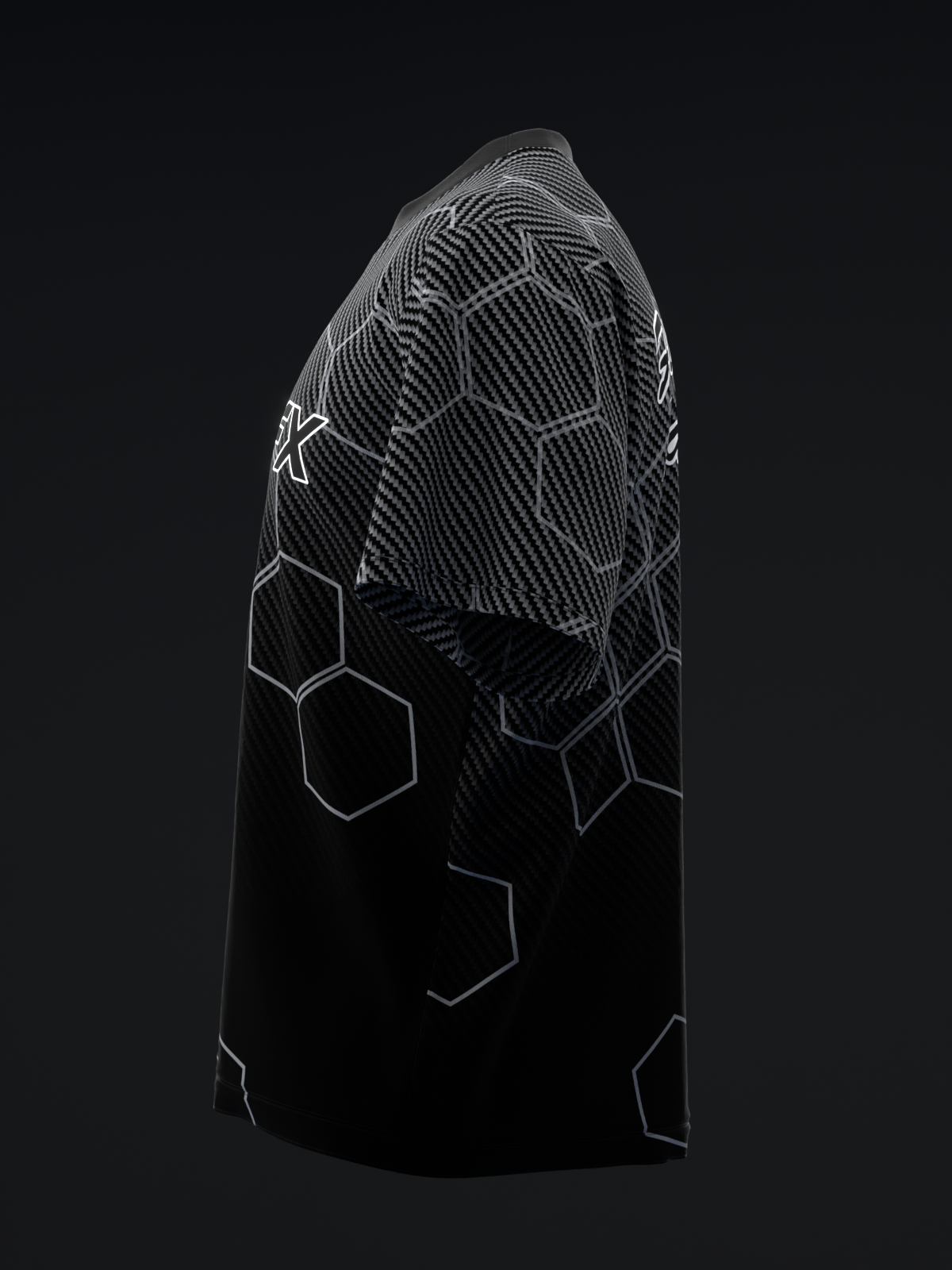 CARBON FIBER HEX FADE - BOWLING JERSEY