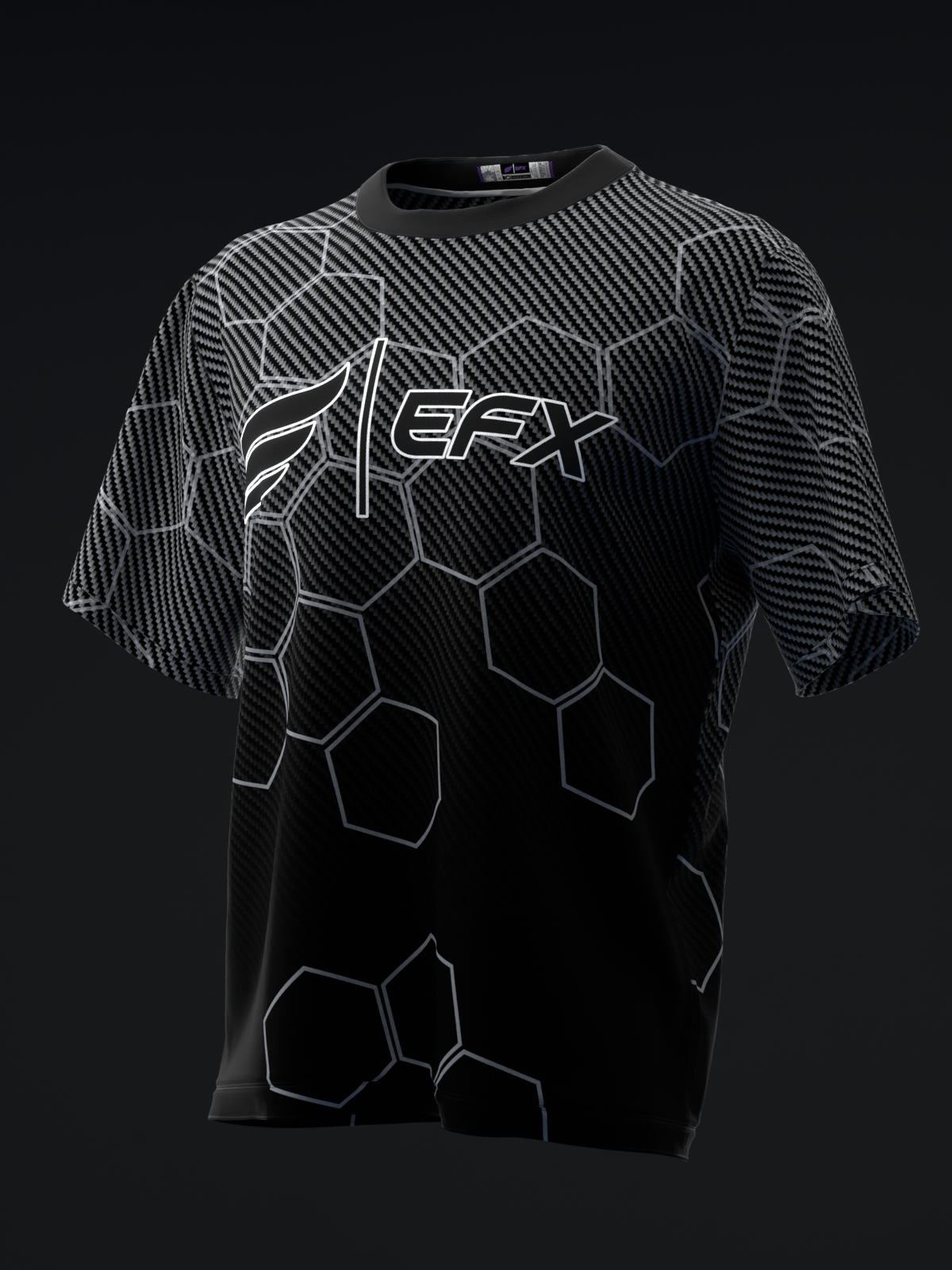 CARBON FIBER HEX FADE - BOWLING JERSEY