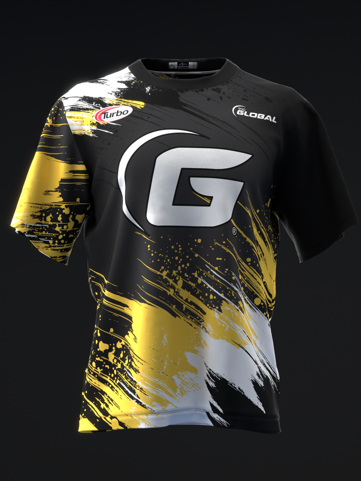 Chris Mcmillan 2025 - Ripped Black White Gold - Bowling Jersey