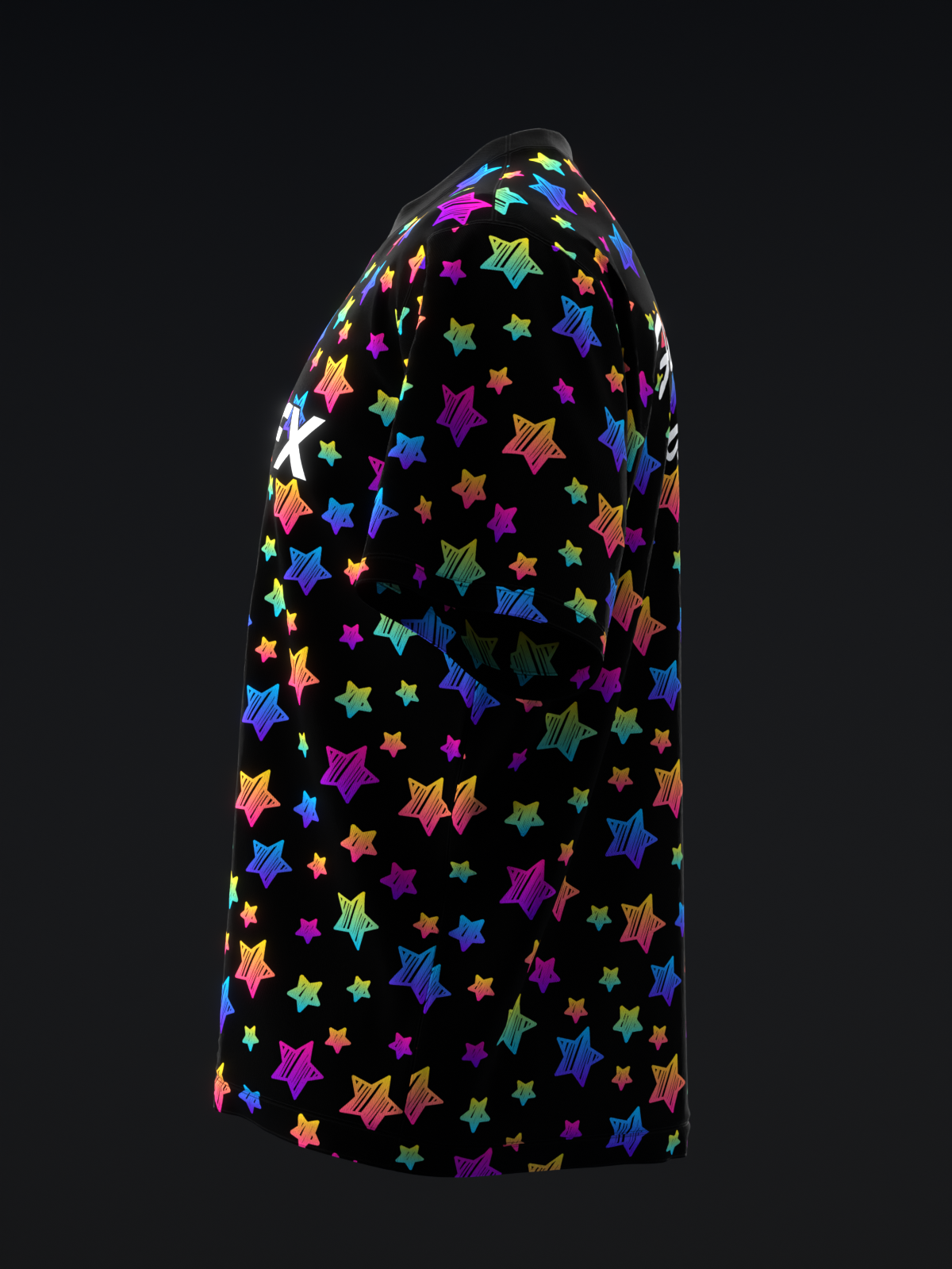 NEON RAINBOW STARS - BOWLING JERSEY