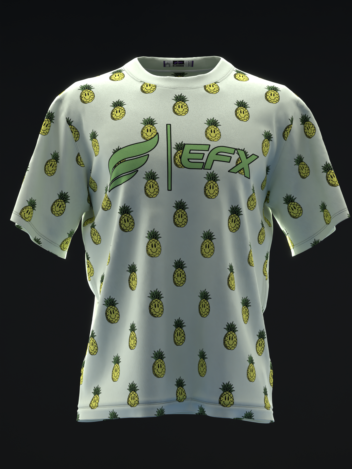 SMILEY PINEAPPLES - BOWLING JERSEY