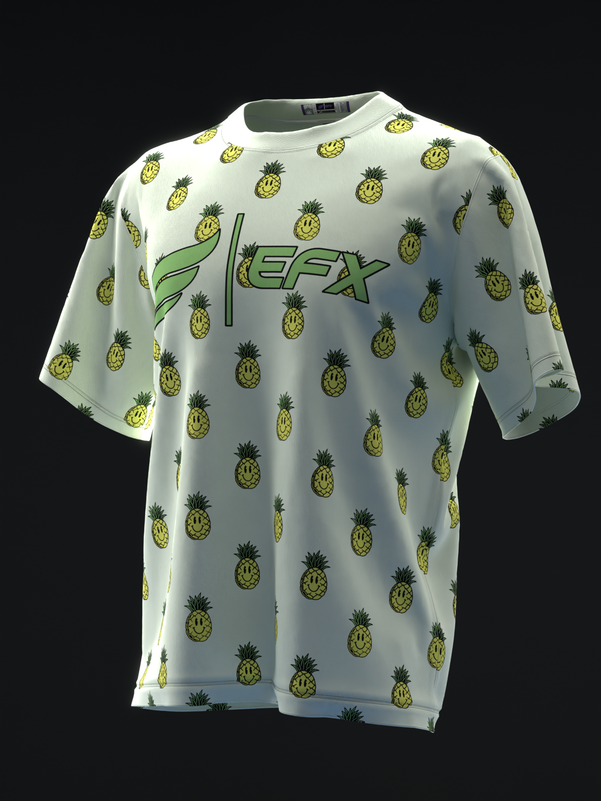SMILEY PINEAPPLES - BOWLING JERSEY