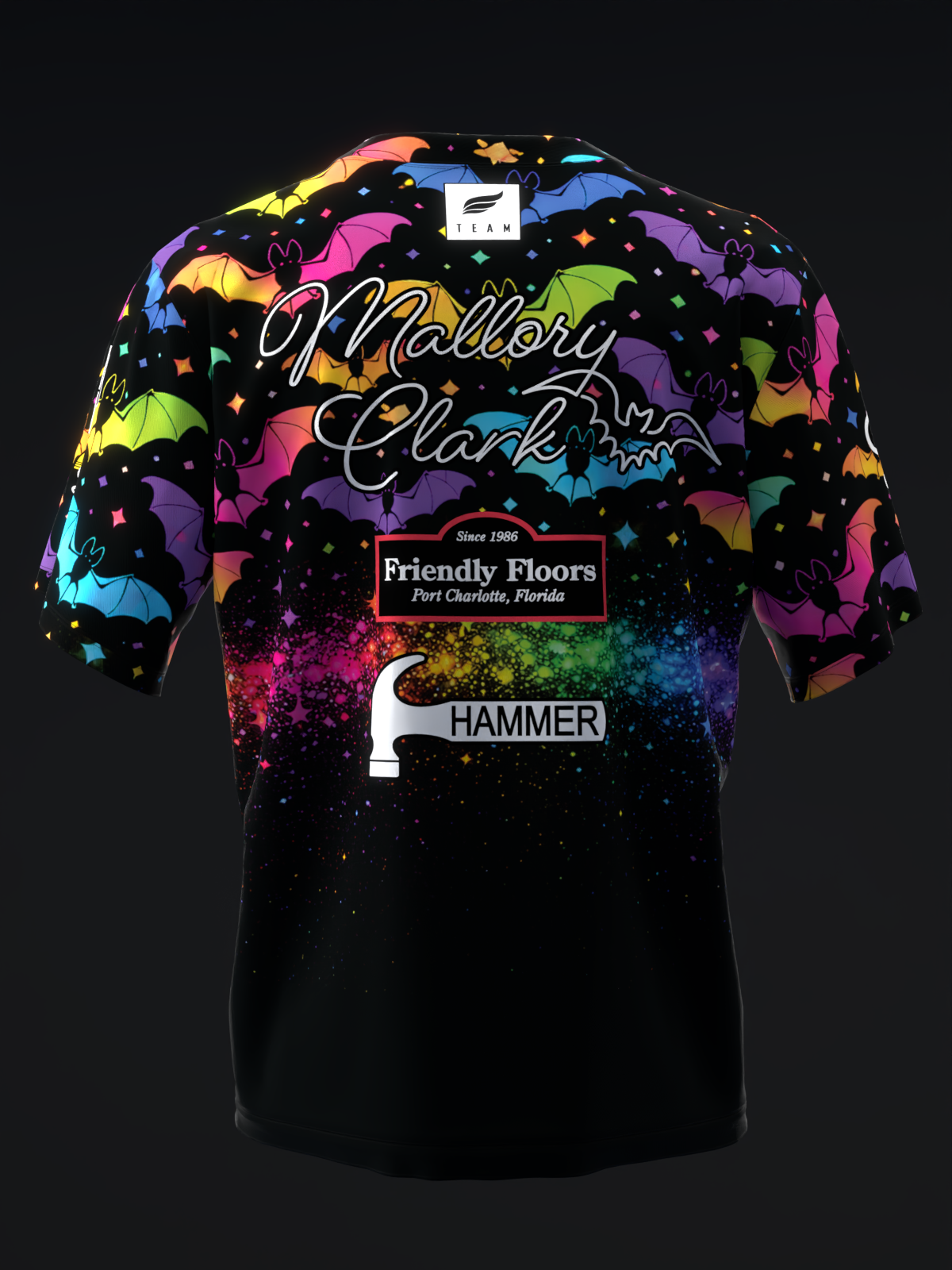 Mallory Clark 2026 - Rainbow Bats - Bowling Jersey