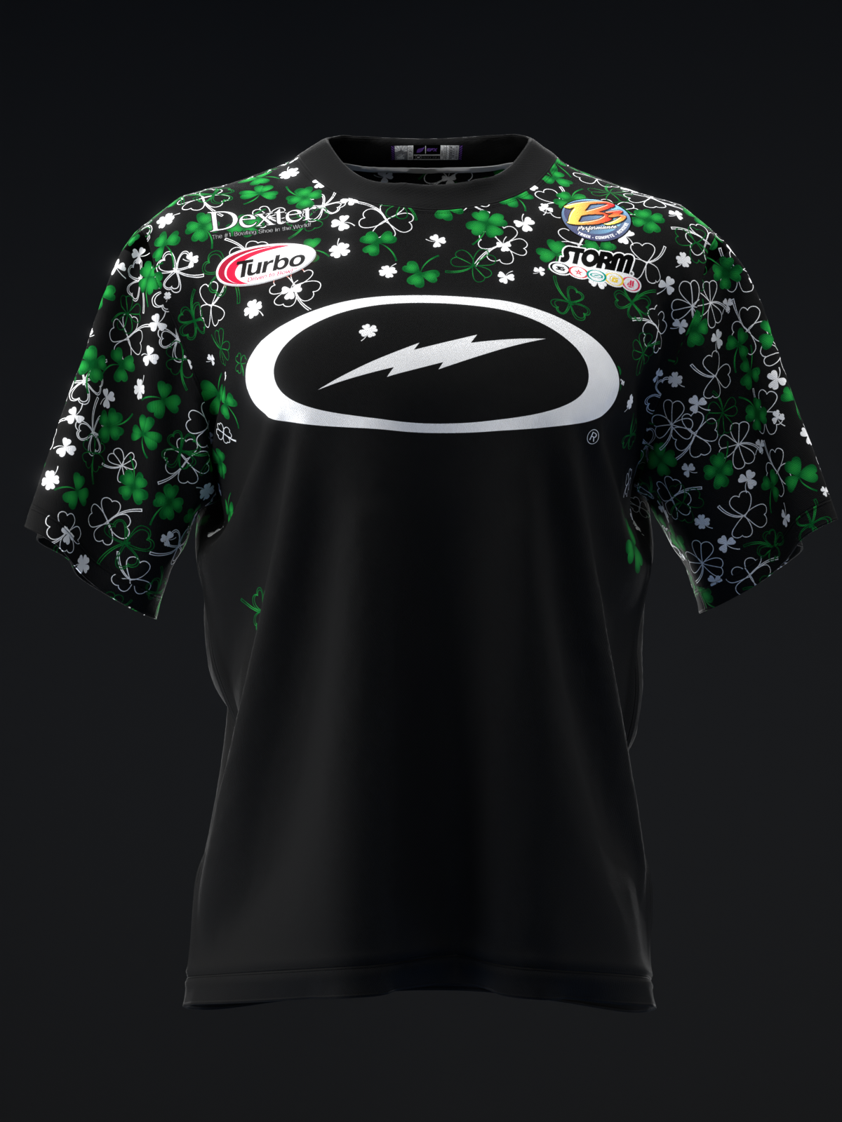 Bryanna Cote 2025 - Cloutlines Black Green - Bowling Jersey