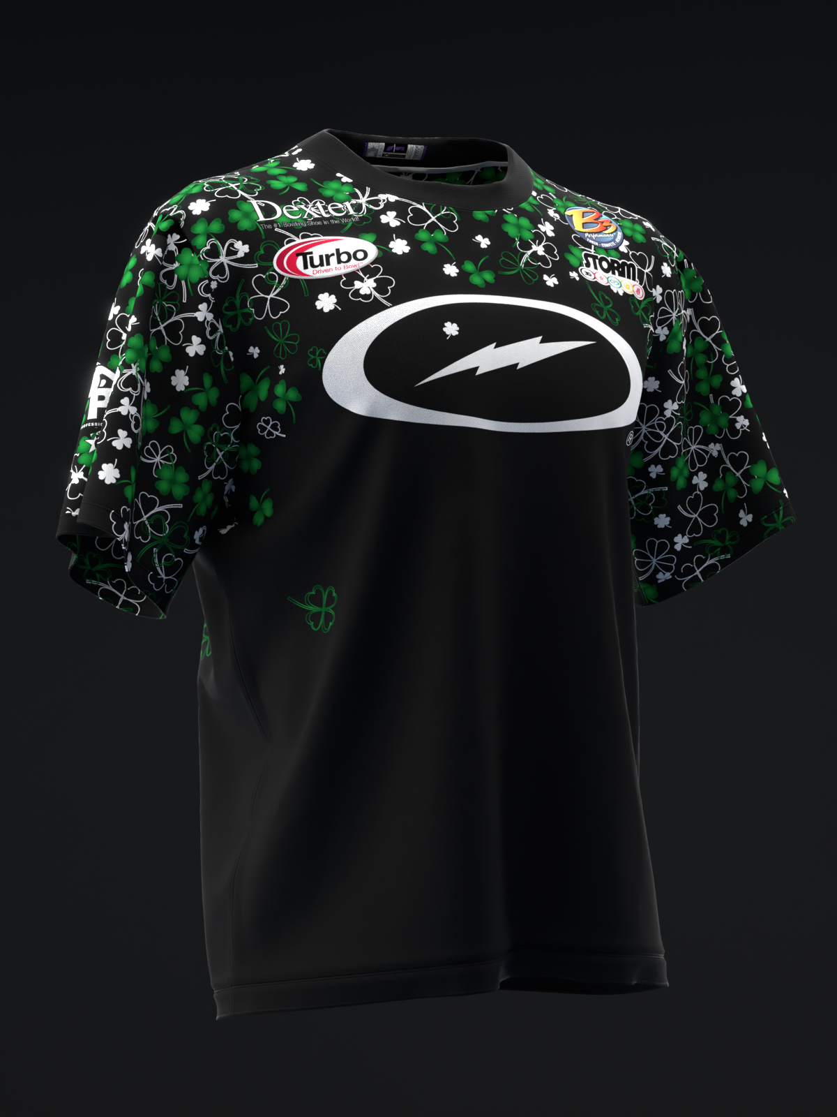 Bryanna Cote 2025 - Cloutlines Black Green - Bowling Jersey