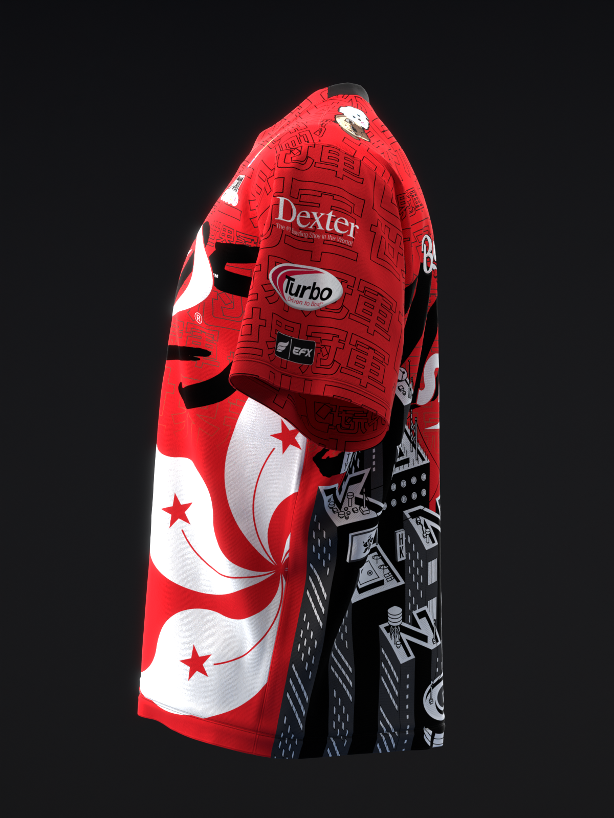 BRYANNA COTE 2025 - HK25 - BLACK RED - BOWLING JERSEY