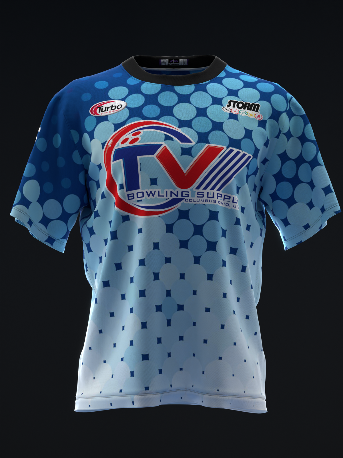 CHRIS VIA 2025 - DOTS BW - BOWLING JERSEY