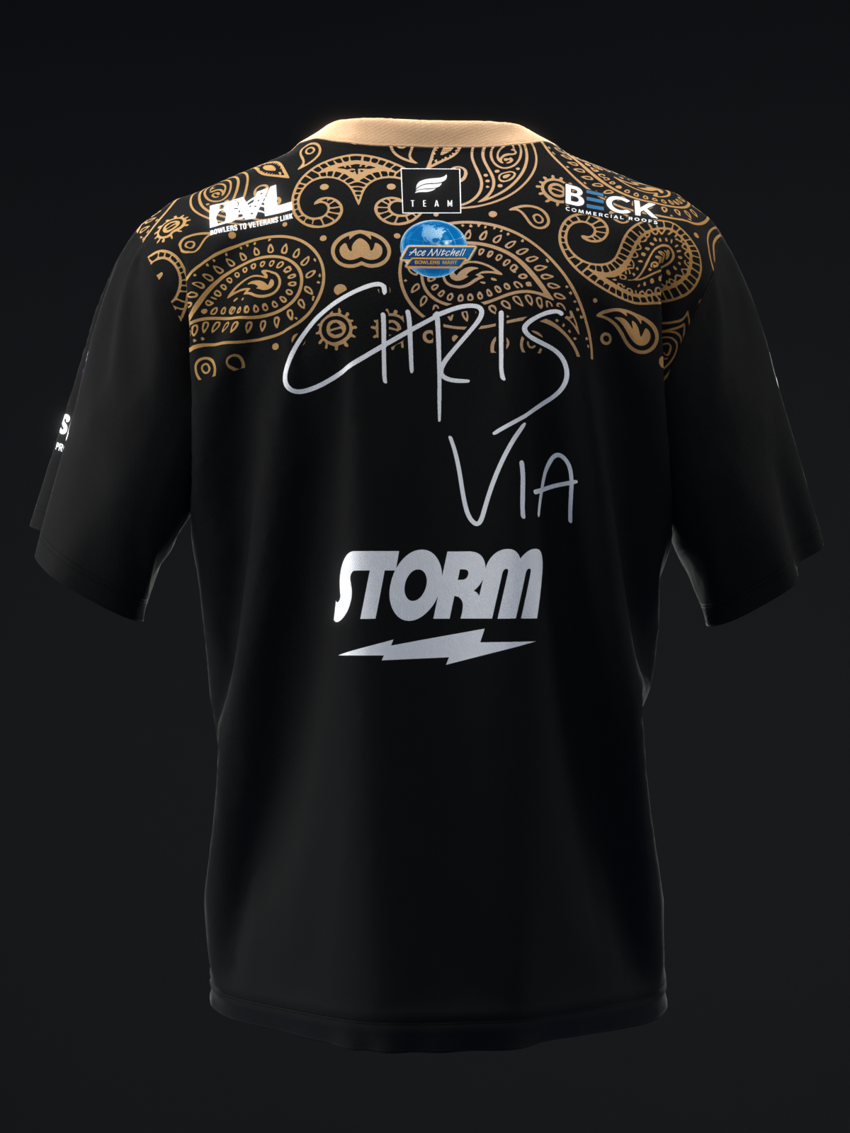 Chris Via 2026 - Intricate Paisley - Bowling Jersey