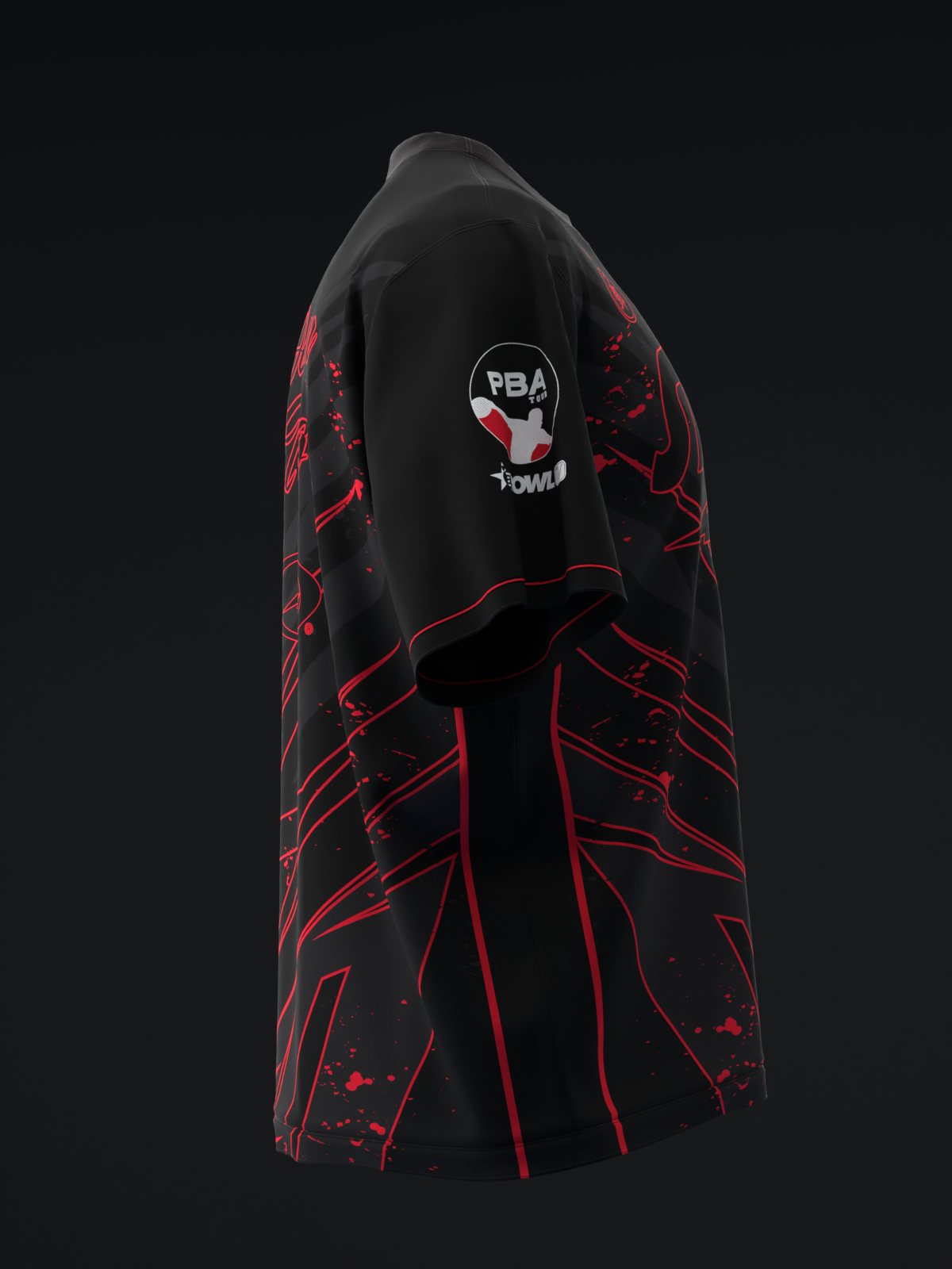 DARREN TANG 2024 - BLACKOUT - BLACK RED - BOWLING JERSEY