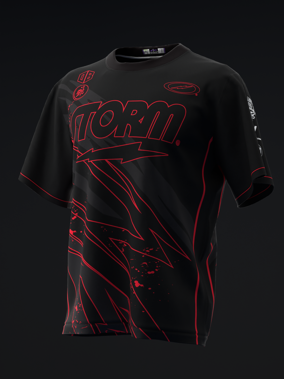 DARREN TANG 2024 - BLACKOUT - BLACK RED - BOWLING JERSEY