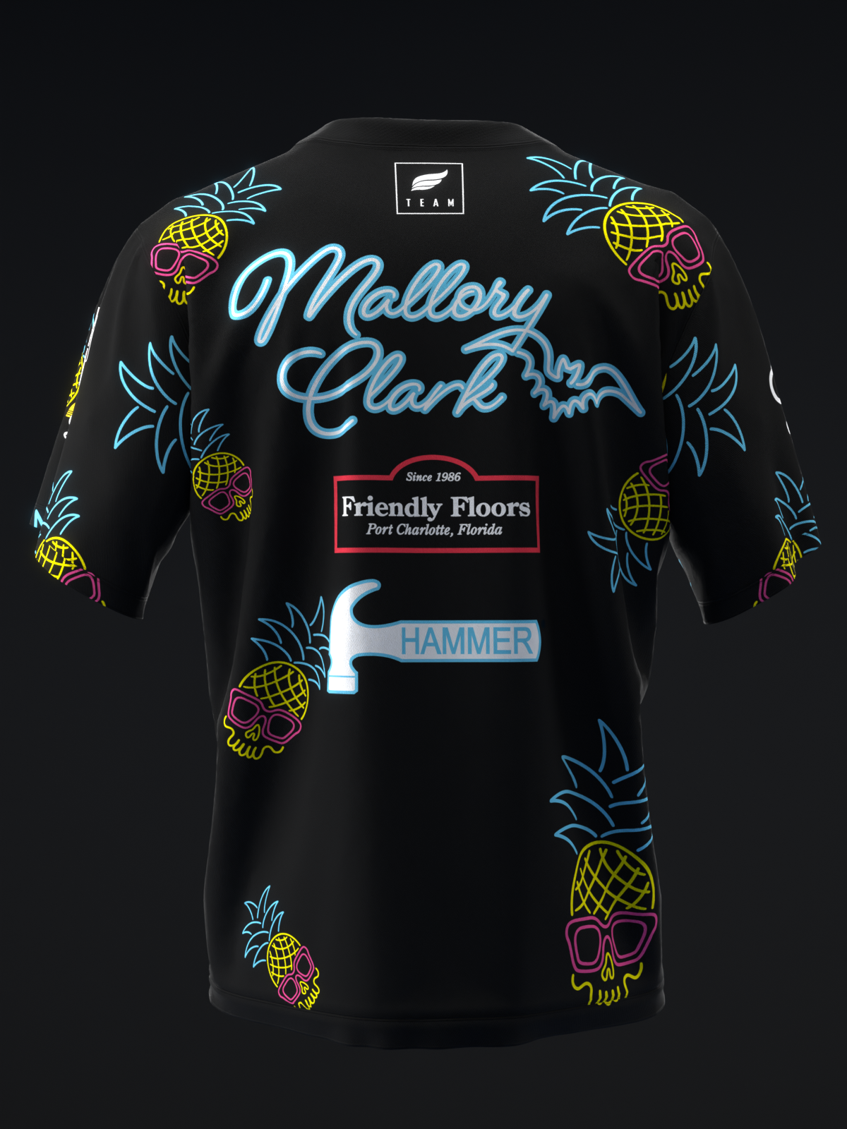 Mallory Clark 2025 - Pineapple Skulls - Bowling Jersey