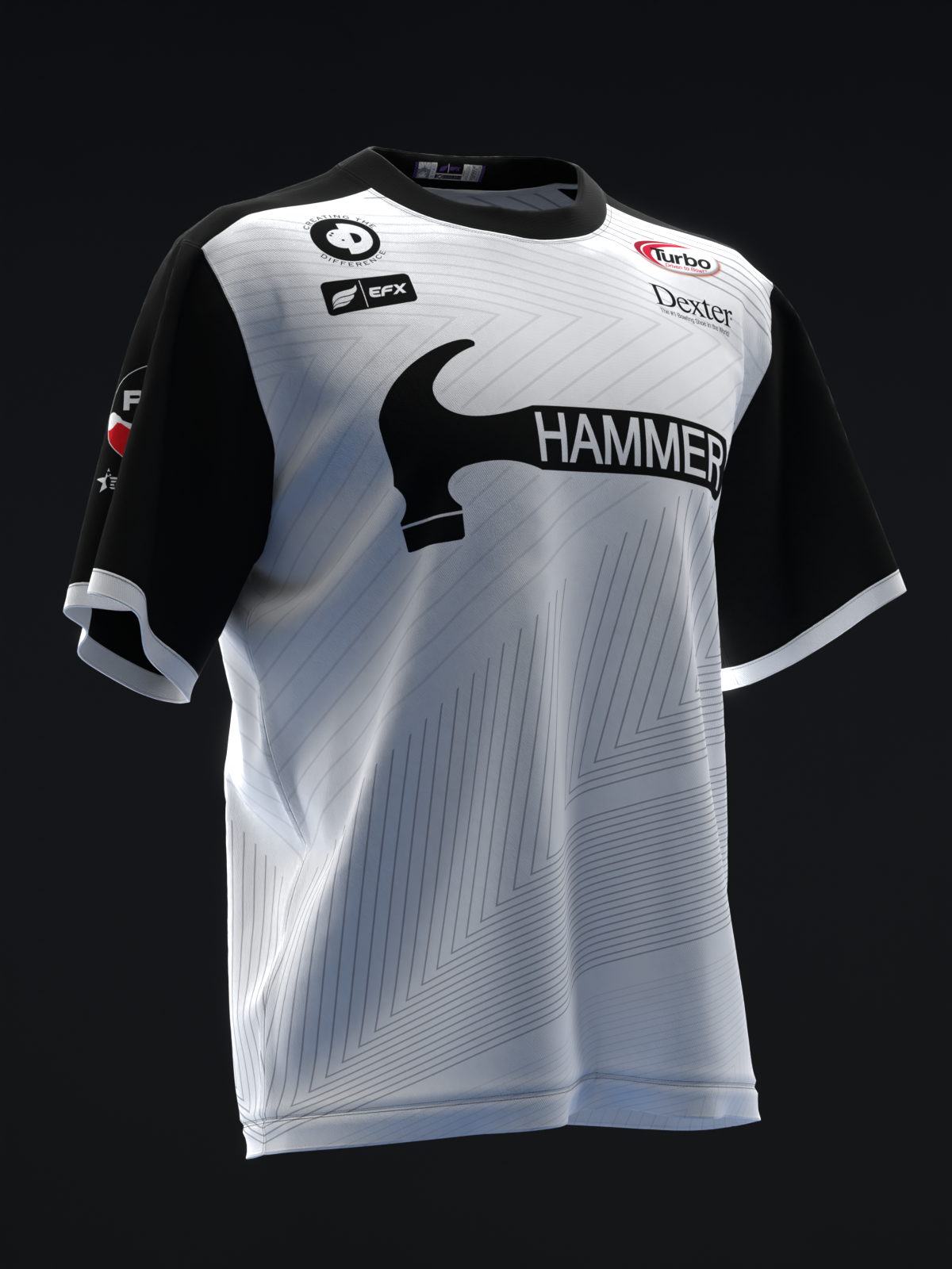 MARSHALL KENT 2024 - CLEAN LINES - BLACK SILVER - BOWLING JERSEY