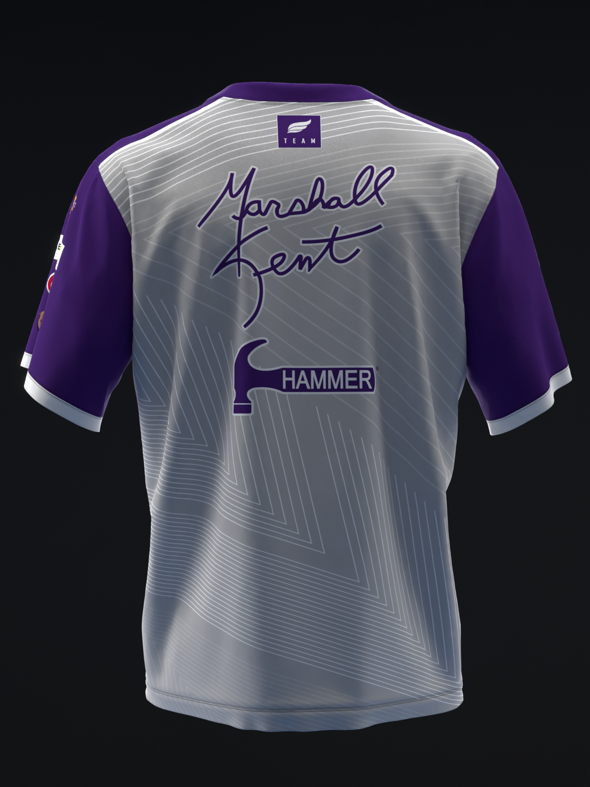 MARSHALL KENT 2024 - CLEAN LINES - PURPLE SILVER - BOWLING JERSEY