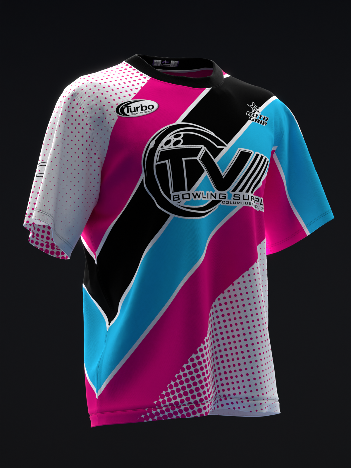 MICHAEL TANG 2025 - RETRO STRIPES - MIA - BOWLING JERSEY